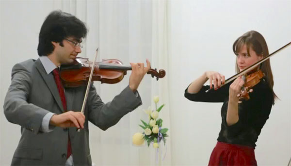 Kate Carter & Rodolfo Vieira, violins